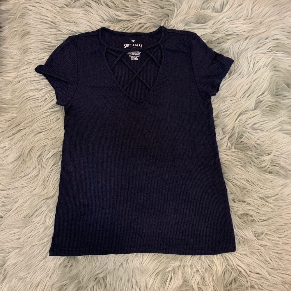 AEO Soft & Sexy Ribbed Top in Size XS (2/$15)